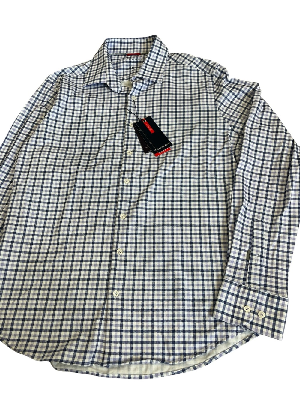 Stone Rose DryTouch Lavender Performance Button Down Shirt Men’s L NWT Stretch